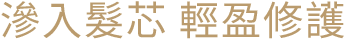 滲入髮芯 輕盈修護